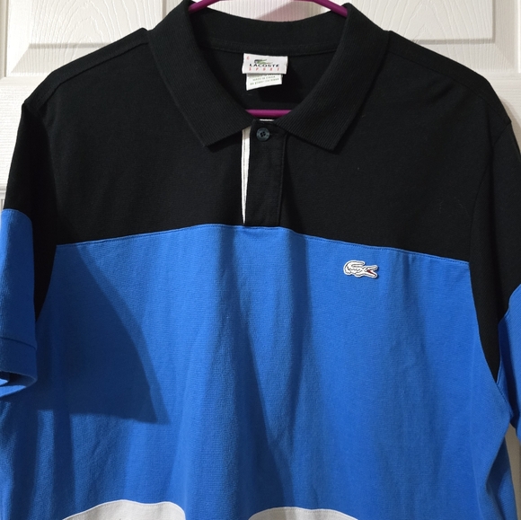 Lacoste Men's Original Fit Colorblock Pique Polo Shirt, Short Sleeves, Size XL. - Picture 2 of 8